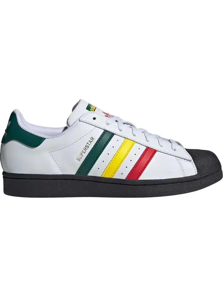 Кроссовки Superstar 'Rasta - White' — изображение 1 из 1, белый