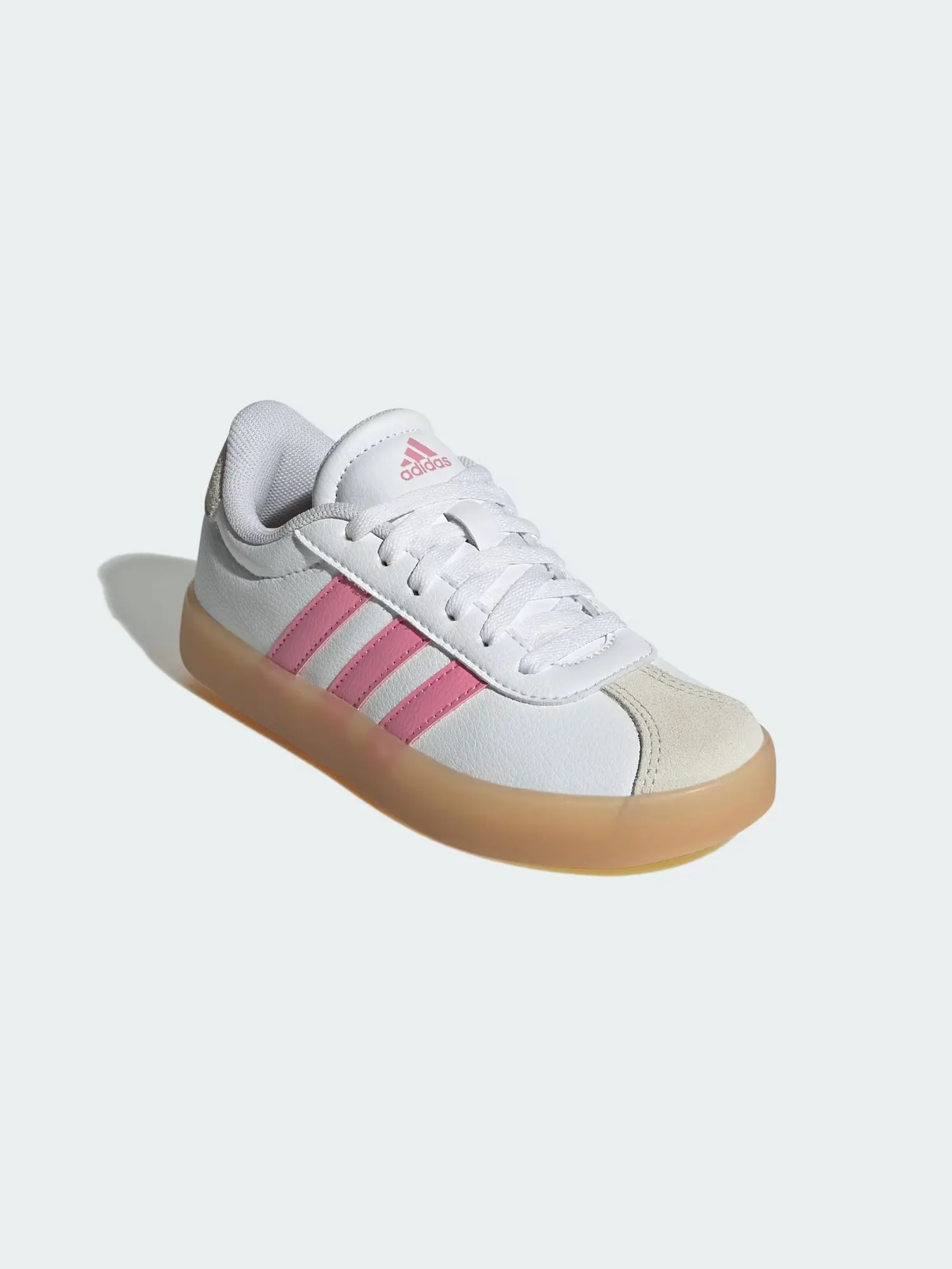 Кроссовки adidas Vl Court 3.0 Kids IH3483 — изображение 5 из 9, белый/розовый