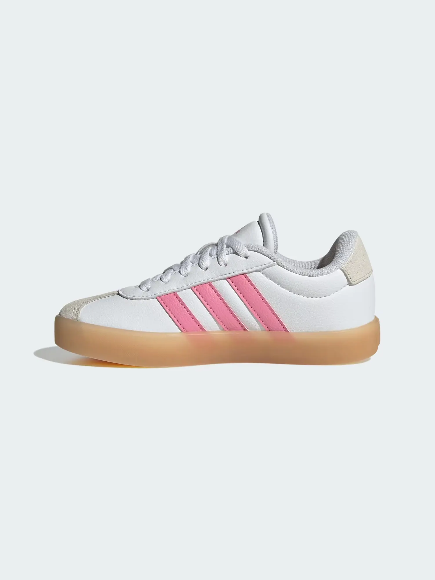 Кроссовки adidas Vl Court 3.0 Kids IH3483 — изображение 7 из 9, белый/розовый