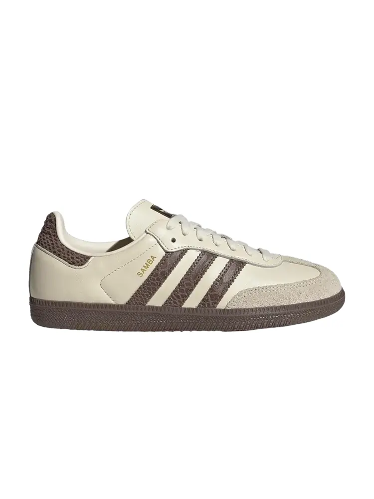 Кроссовки Adidas Wmns Samba OG 'Cream White Earth Strata Maroon' — изображение 1 из 1, бежевый