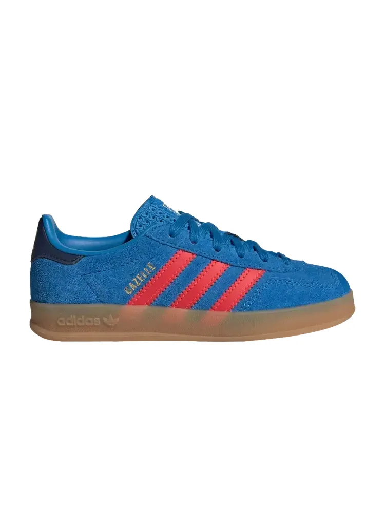 Детские кроссовки Adidas Gazelle Indoor Little Kid 'Lucid Ray Blue' — изображение 1 из 1, синий