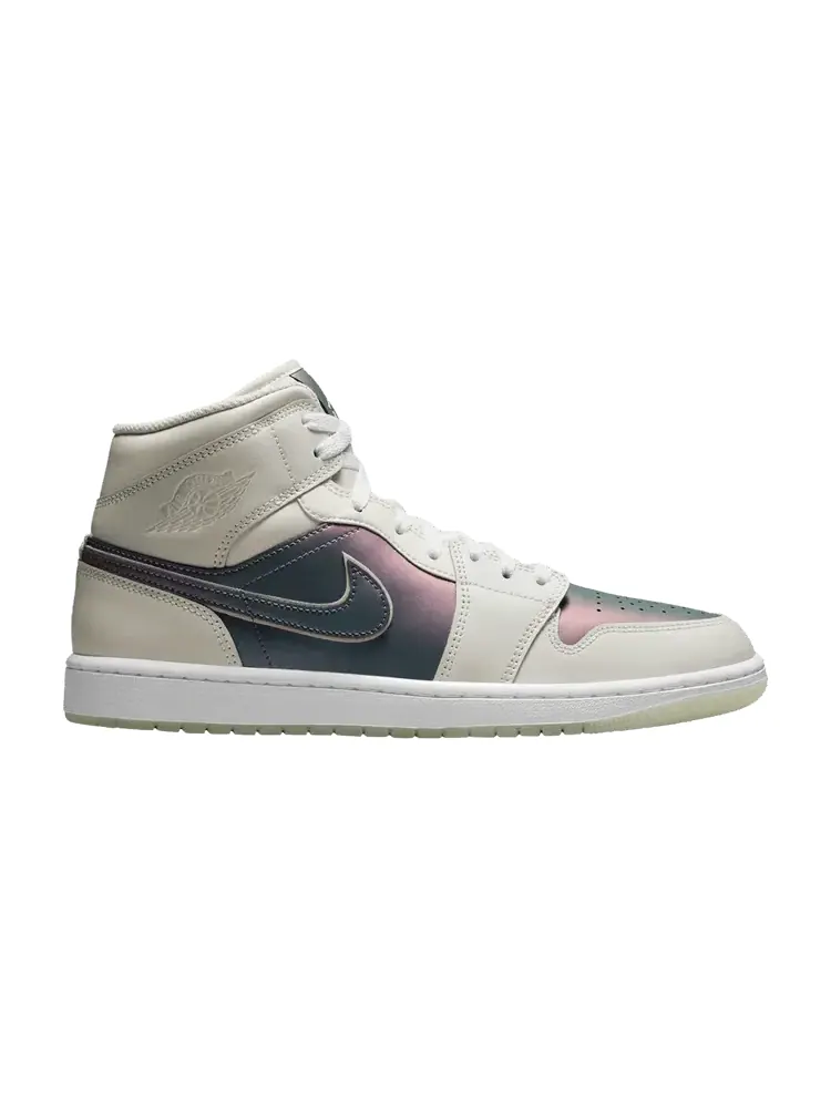 Кроссовки Air Jordan Wmns Air Jordan 1 Mid 'Phantom Iridescent' — изображение 1 из 1, белый