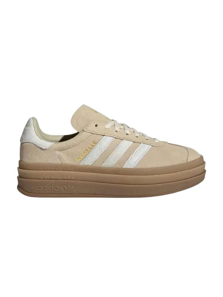 Adidas Wmns Gazelle Bold 'Stone Khaki Cream White Gold Metallic' — изображение 1 из 1, бежевый