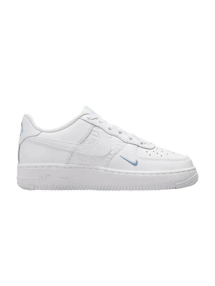 Кроссовки Nike Air Force 1 GS — изображение 1 из 1, белый светлый синий