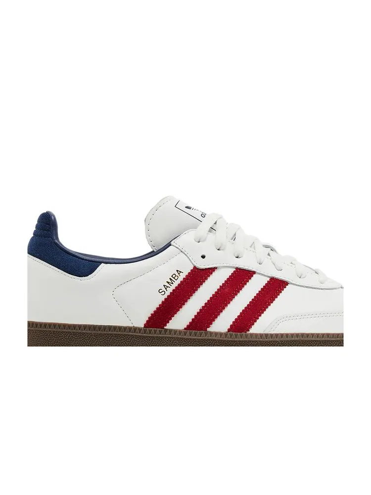 Кроссовки Samba OG 'White Victory Red Indigo' — изображение 2 из 8, белый красный индиго