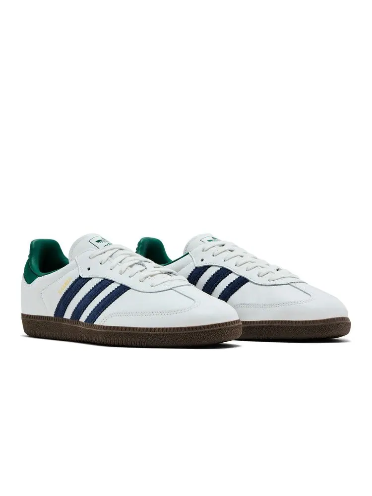 Кроссовки adidas Samba OG 'White Navy Collegiate Green' — изображение 9 из 9, черный/белый/зеленый