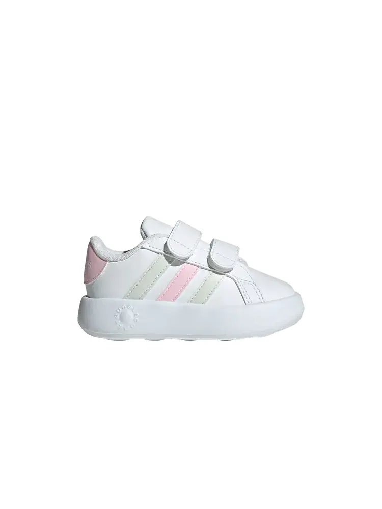 Кроссовки adidas Grand Court 2.0 I White Crystal Jade Pink — изображение 1 из 1, белый розовый