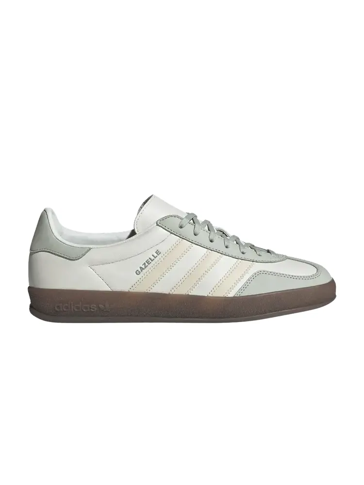 Кроссовки adidas Gazelle Indoor 'White Halo Green' — изображение 1 из 1, белый/белый/зеленый