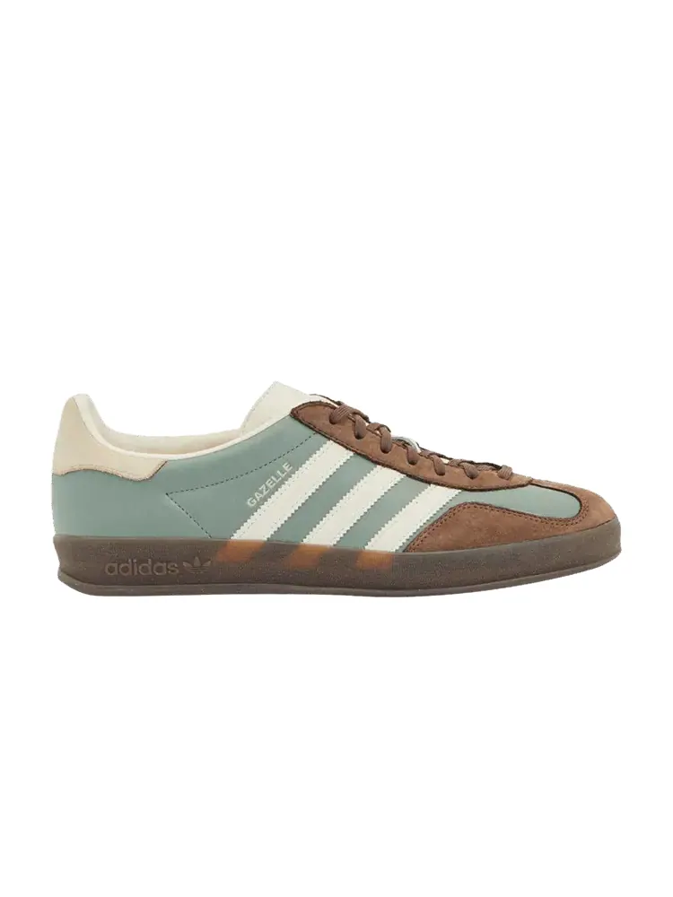 Кроссовки adidas Gazelle Indoor 'Silver Green Earth Strata' — изображение 1 из 1