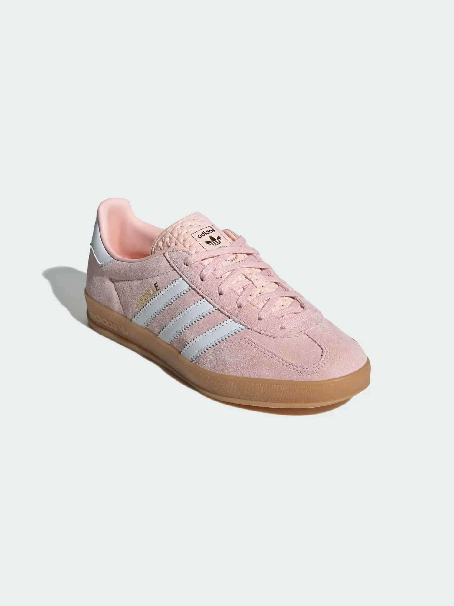 Adidas кроссовки Gazelle Indoor IH5484 — изображение 4 из 9, розовый/белый