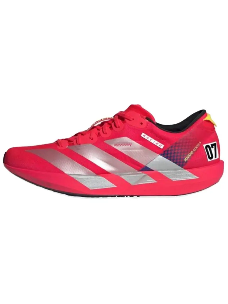 Кроссовки мужские Adidas Adizero Adios 9 Tokyo — изображение 2 из 6, красный/серебристый