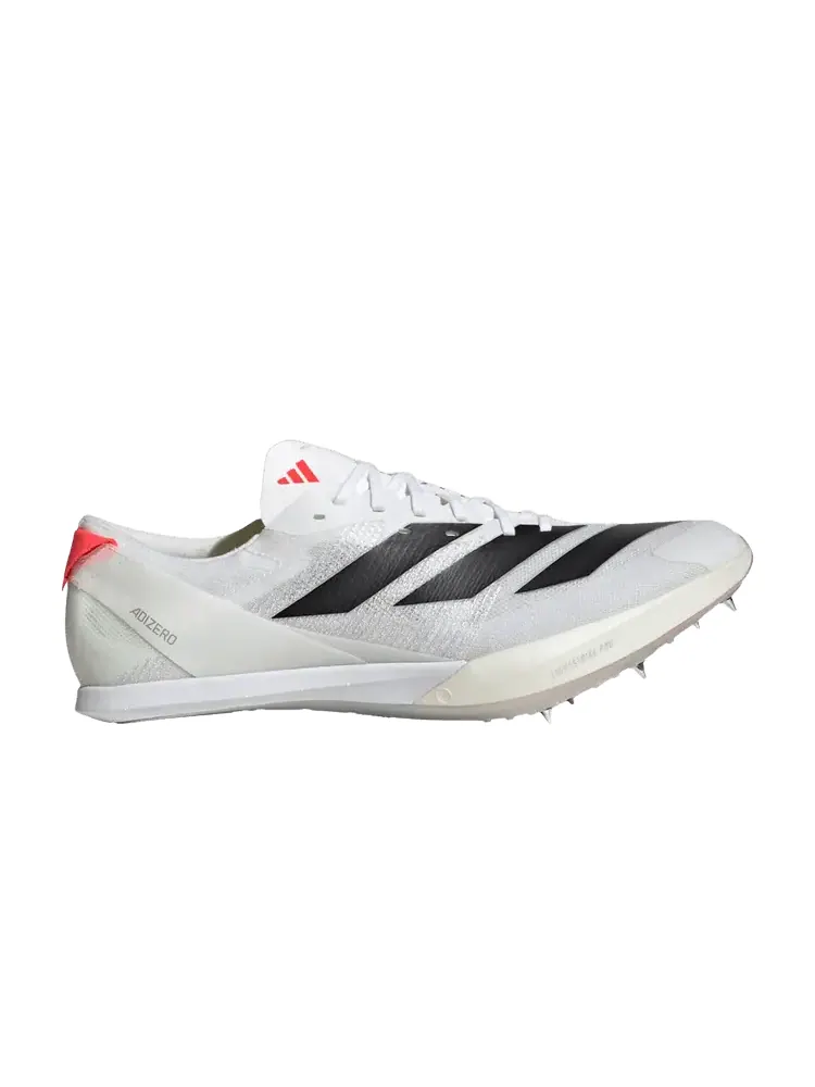 Кроссовки Adizero Finesse Spikes 'White Black Lucid Red' — изображение 1 из 1, белый черный красный