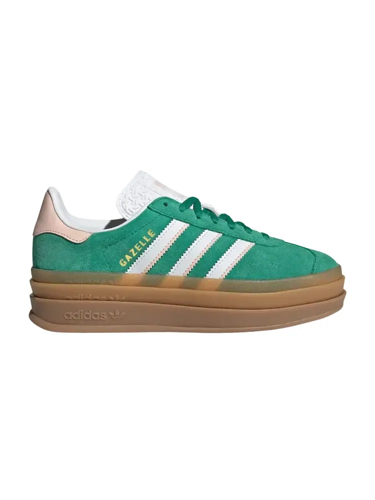 Adidas Gazelle Bold J 'Bold Green Cloud White Gold Metallic' — изображение 1 из 1, зеленый
