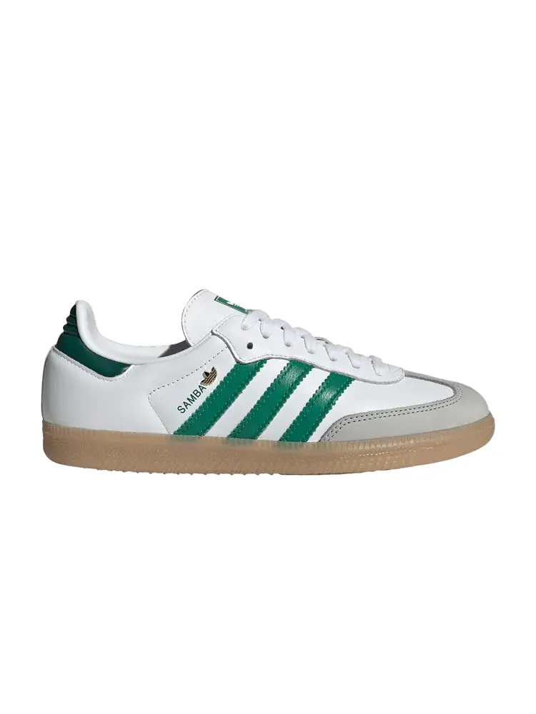 Кроссовки Adidas Wmns Samba OG 'White Collegiate Green' — изображение 1 из 1, белый