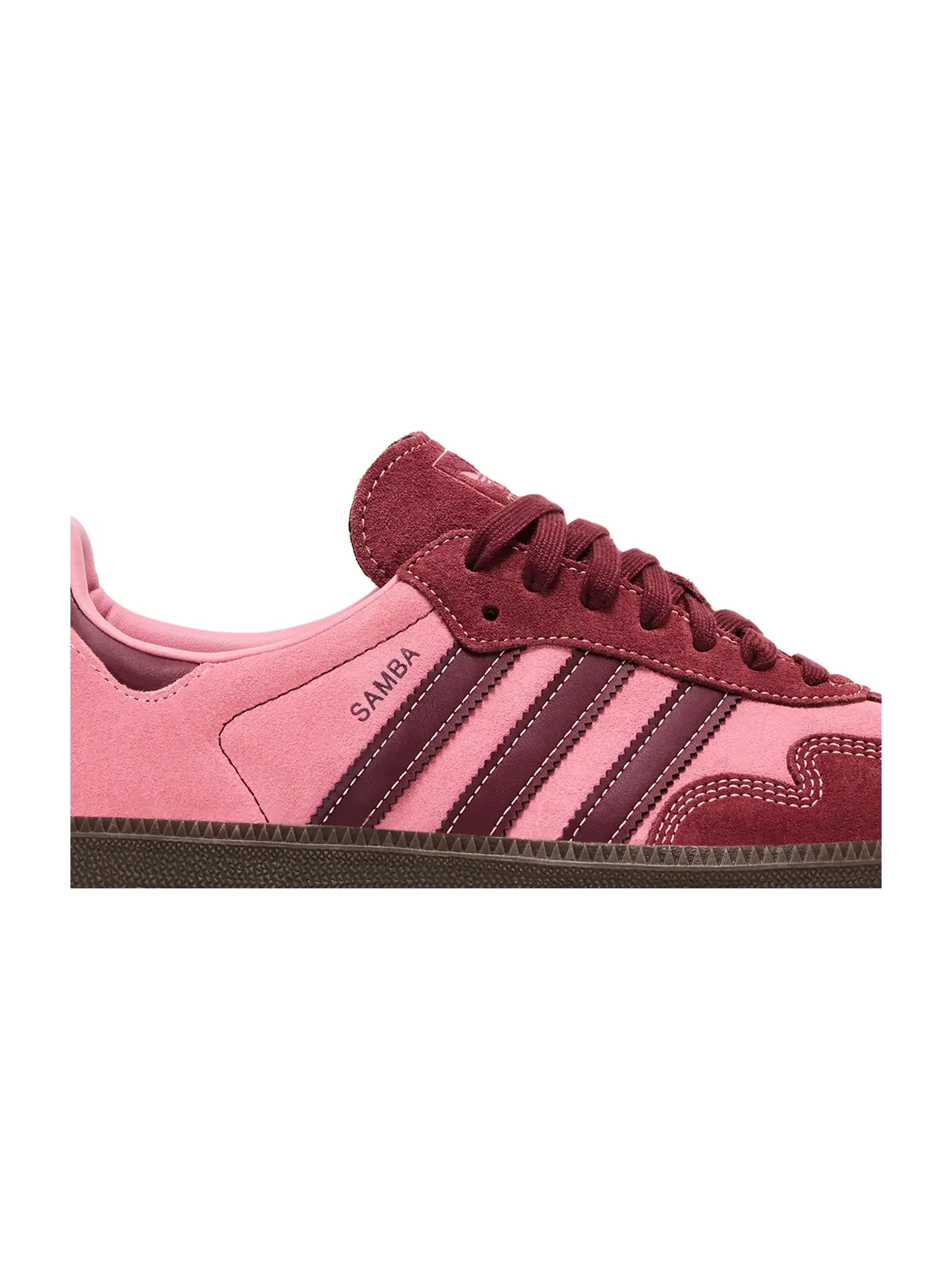 Кроссовки Adidas Wmns Samba OG — изображение 2 из 8, розовый/красный