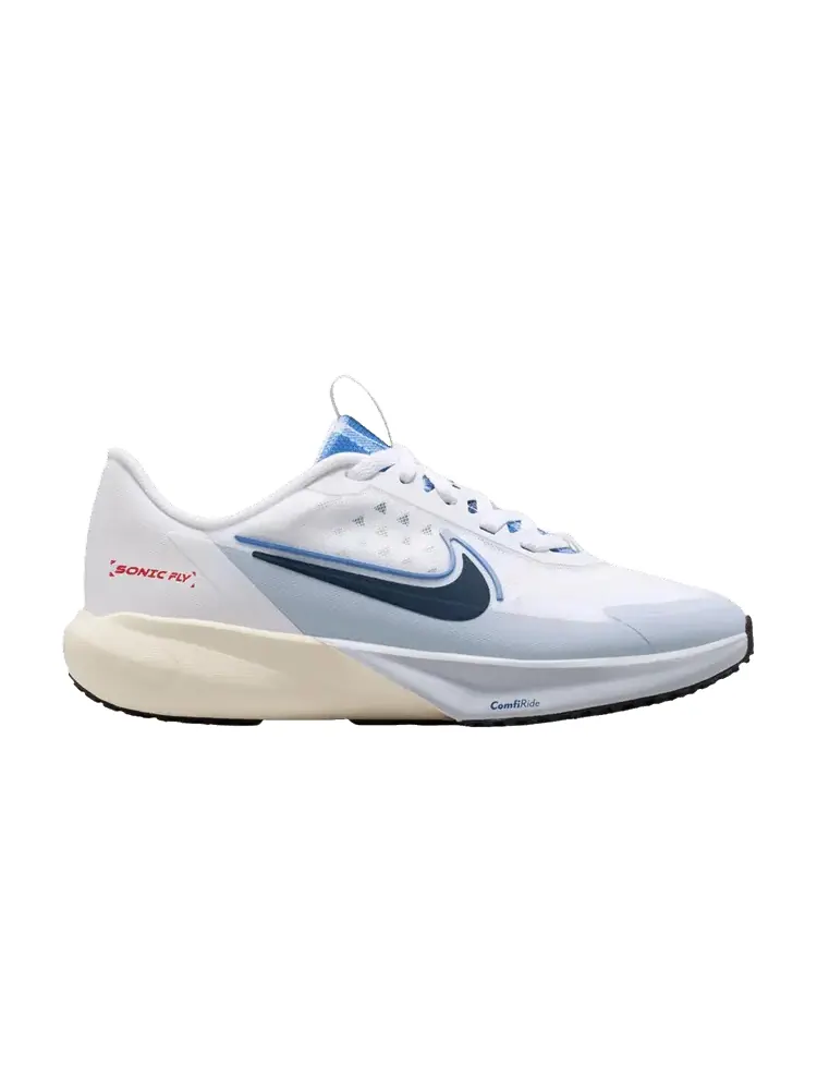Кроссовки Nike Sonic Fly GS — изображение 1 из 1, белый темно-синий