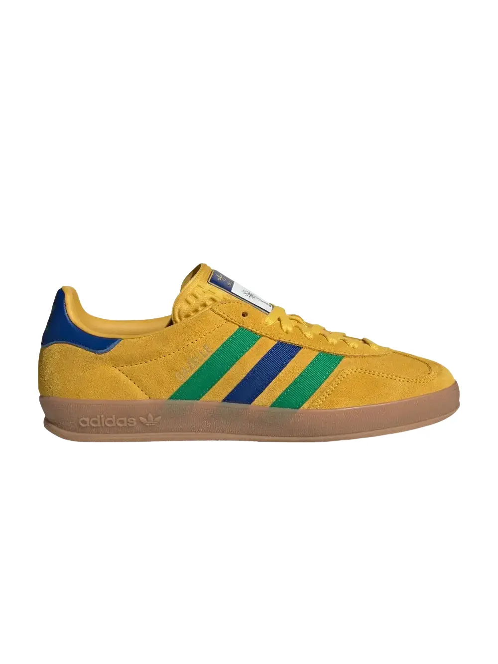 Кроссовки Adidas Gazelle Indoor — изображение 1 из 1, желтый//зеленый