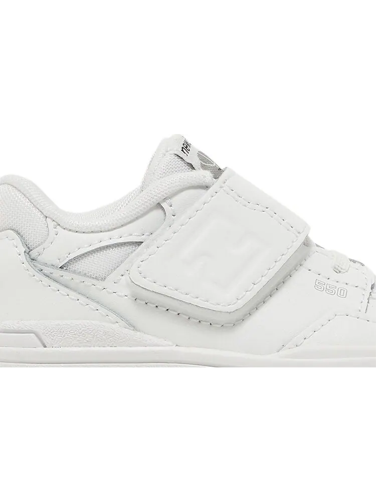 Кроссовки New Balance 550 Bungee Lace Toddler 'Triple White' — изображение 2 из 8, белый