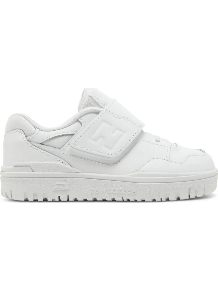 Кроссовки 550 Bungee Lace Top Strap Toddler 'Triple White' — изображение 1 из 4, белый