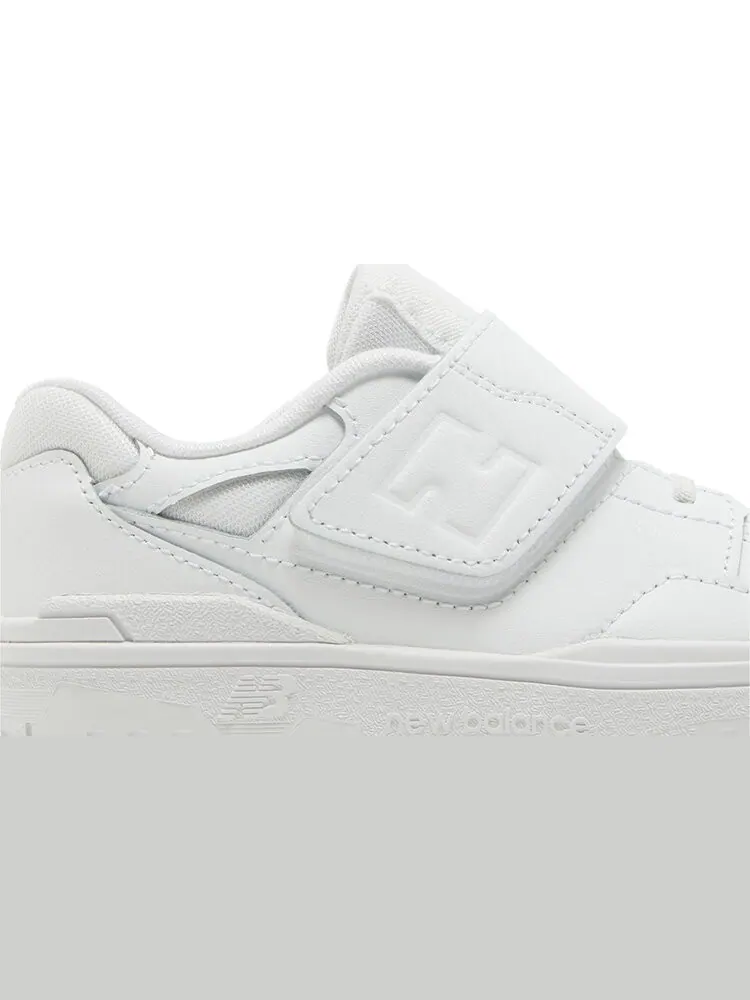 Кроссовки 550 Bungee Lace Top Strap Toddler 'Triple White' — изображение 2 из 4, белый