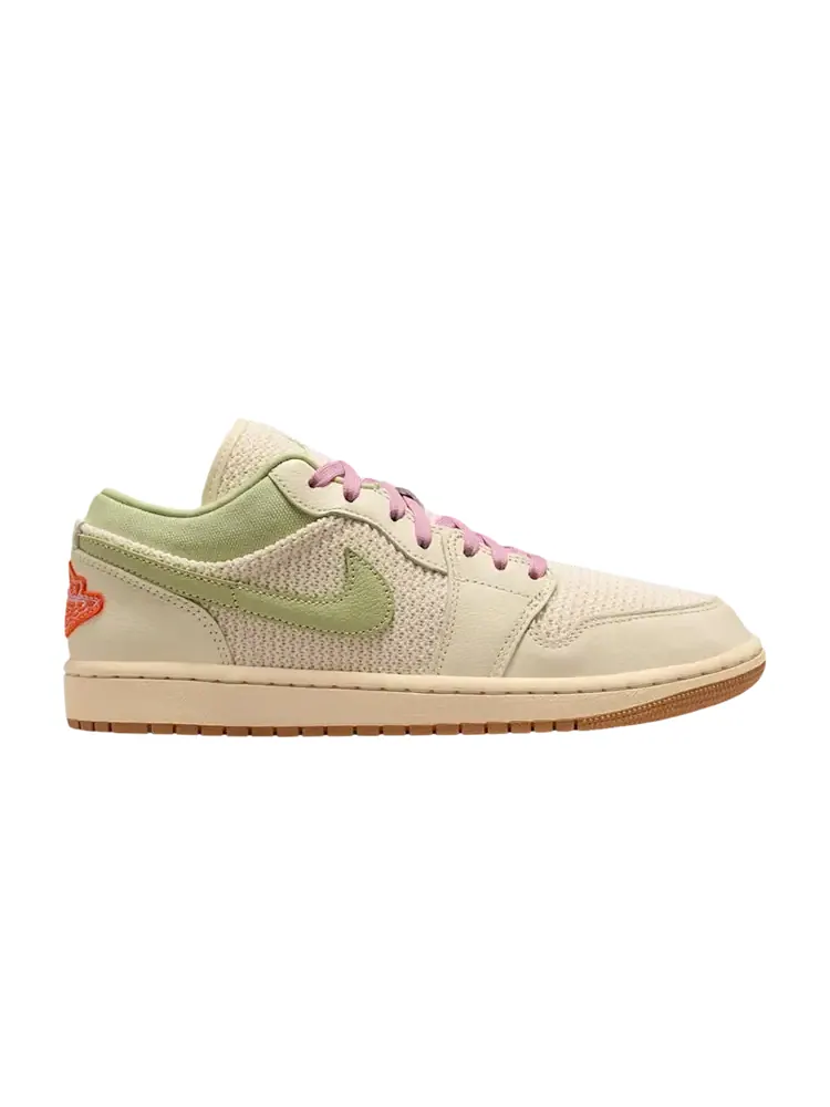 Женские кроссовки Air Jordan 1 Low SE 'Sail Olive Aura Pearl White' — изображение 1 из 1, бежевый