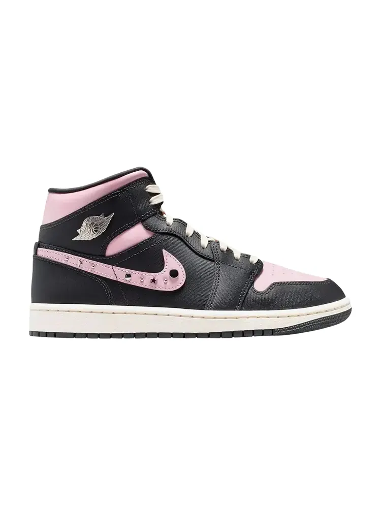 Женские кроссовки Air Jordan 1 Mid SE 'Iced Carmine' — изображение 1 из 1, черный
