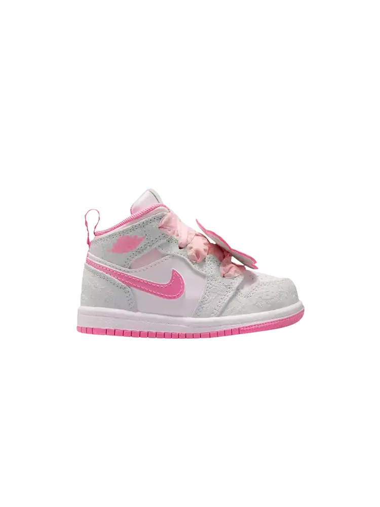 Кроссовки Air Jordan 1 Mid SE TD — изображение 1 из 1, серый розовый