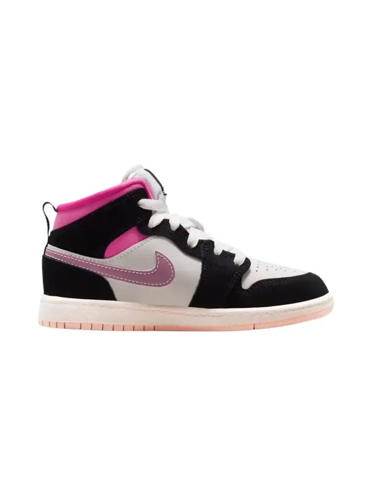 Air Jordan 1 Mid PS 'Black University Gold Pinksicle' — изображение 1 из 1, черный