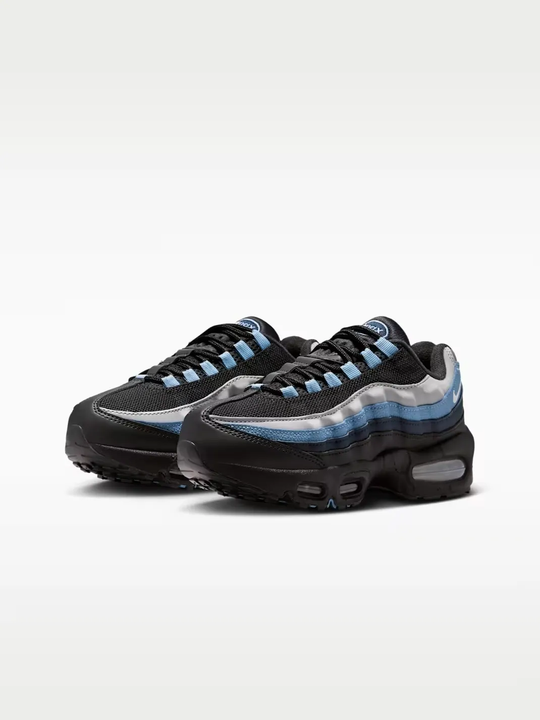 Кроссовки детские Nike Air Max 95 Big Bubble — изображение 3 из 8, серый/черный/голубой