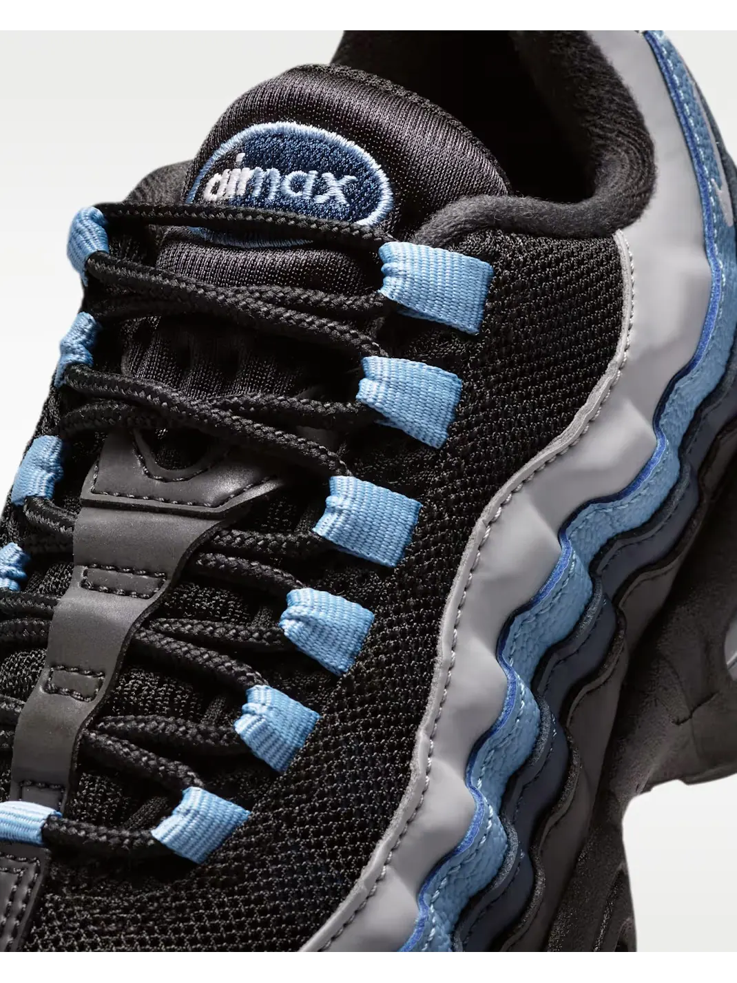 Кроссовки детские Nike Air Max 95 Big Bubble — изображение 4 из 8, серый/черный/голубой