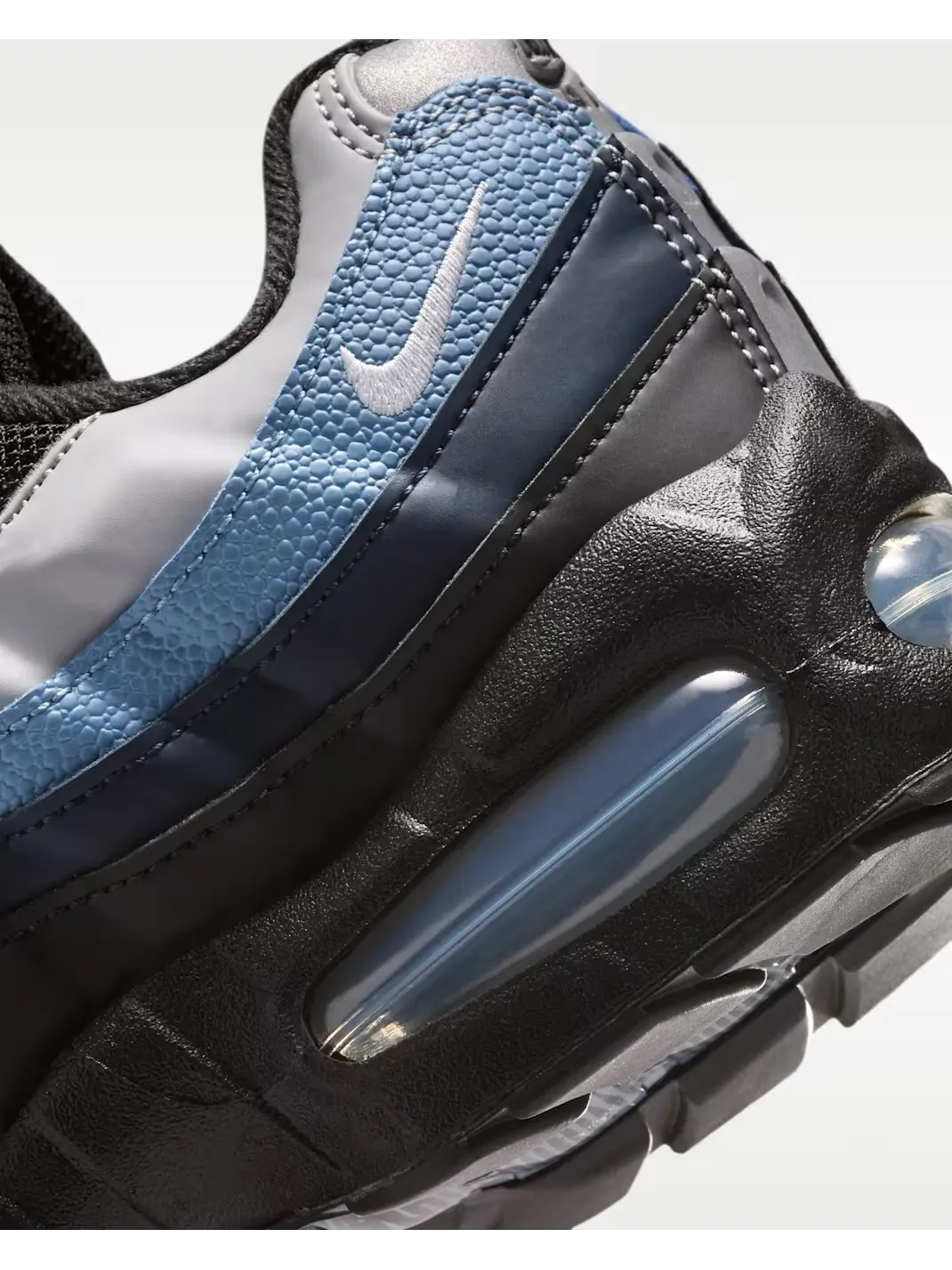 Кроссовки детские Nike Air Max 95 Big Bubble — изображение 5 из 8, серый/черный/голубой