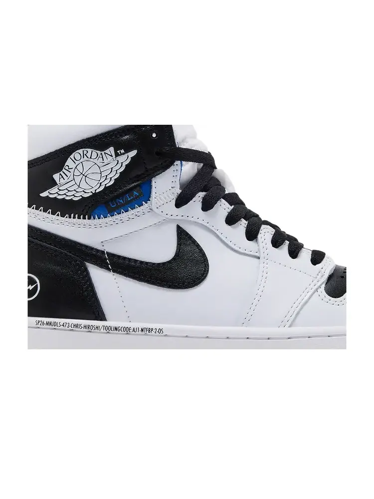 Fragment Design x Union LA x Air Jordan 1 Retro High OG SP 'White Black' — изображение 2 из 10, белый