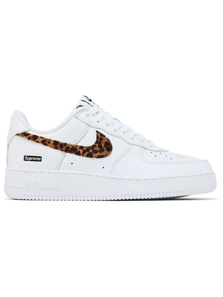 Кроссовки Nike Supreme x GOODENOUGH x Air Force 1 Low 'White Cheetah Print' — изображение 1 из 8, белый