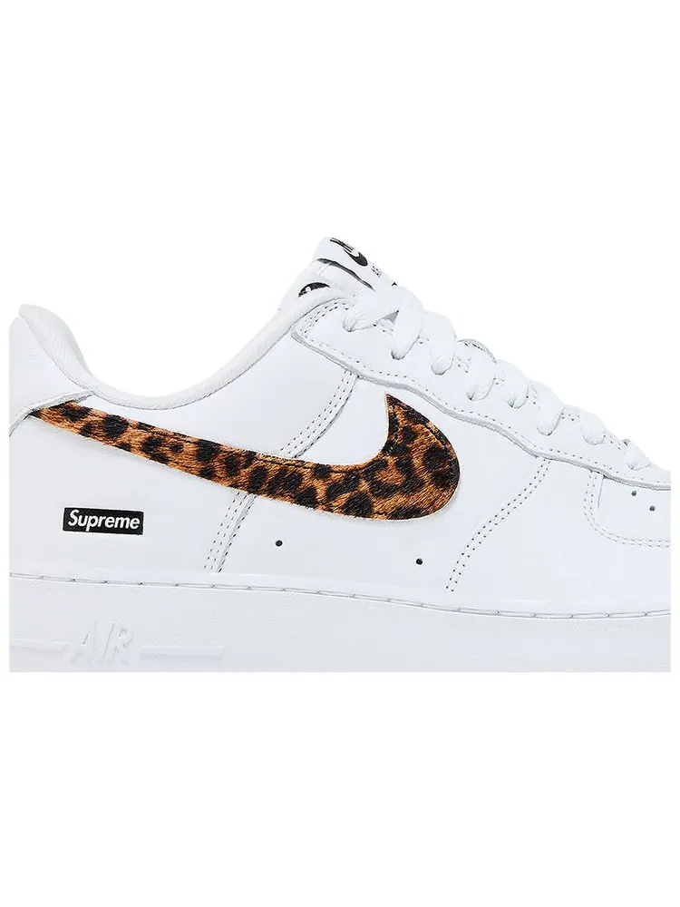 Кроссовки Nike Supreme x GOODENOUGH x Air Force 1 Low 'White Cheetah Print' — изображение 2 из 8, белый