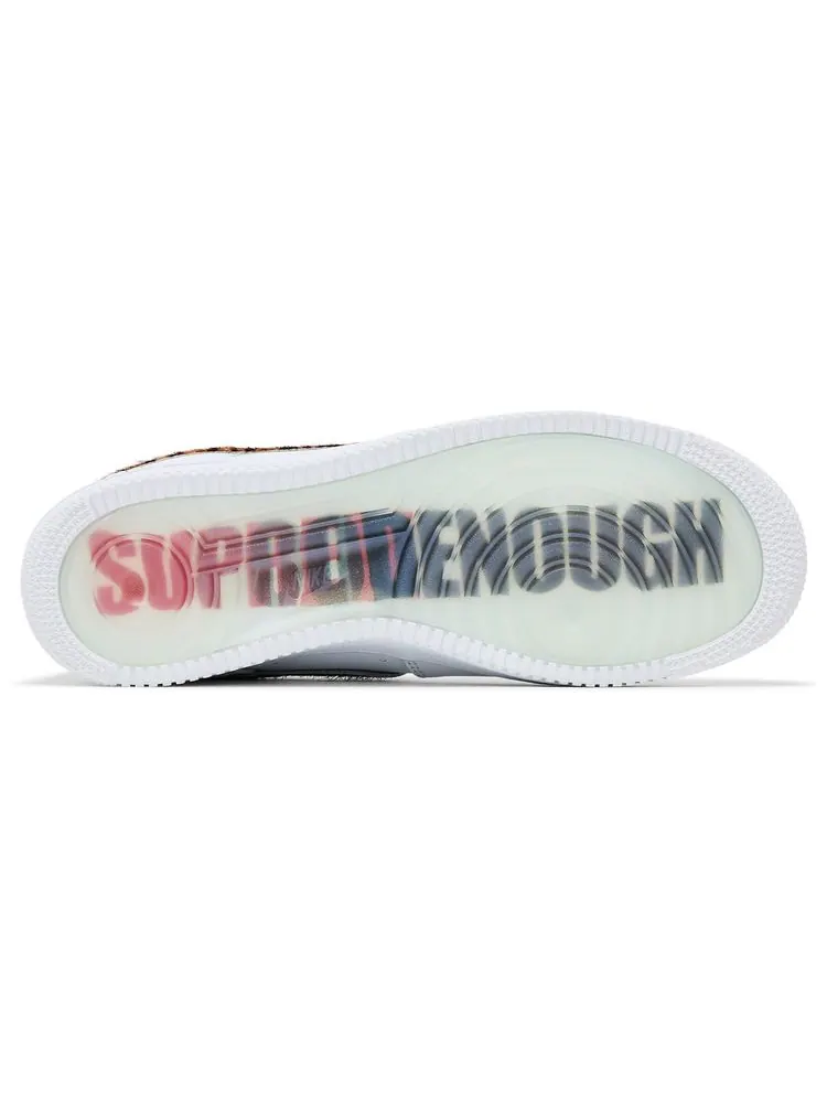 Кроссовки Nike Supreme x GOODENOUGH x Air Force 1 Low 'White Cheetah Print' — изображение 4 из 8, белый