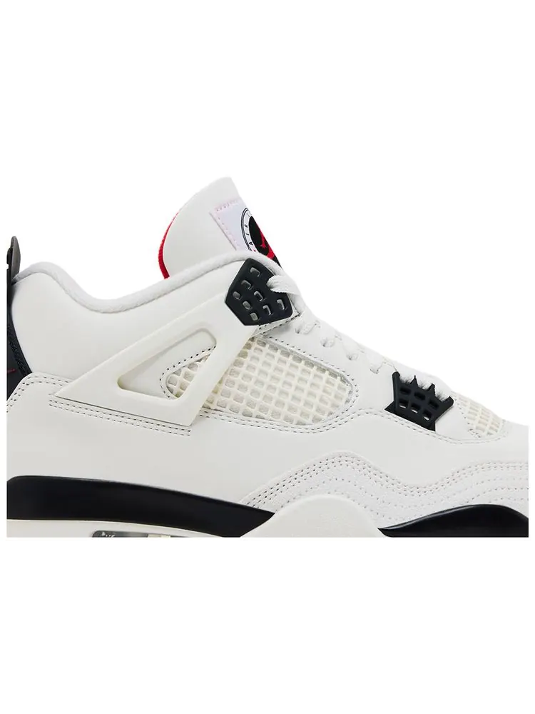 Кроссовки Air Jordan 4 Retro — изображение 2 из 10, белый