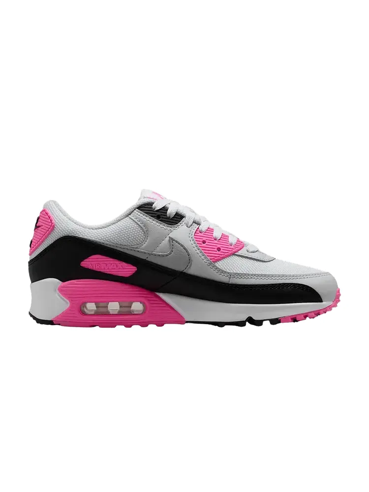 Кроссовки Nike Wmns Air Max 90 'White Pink Glow Black' — изображение 1 из 1, черный