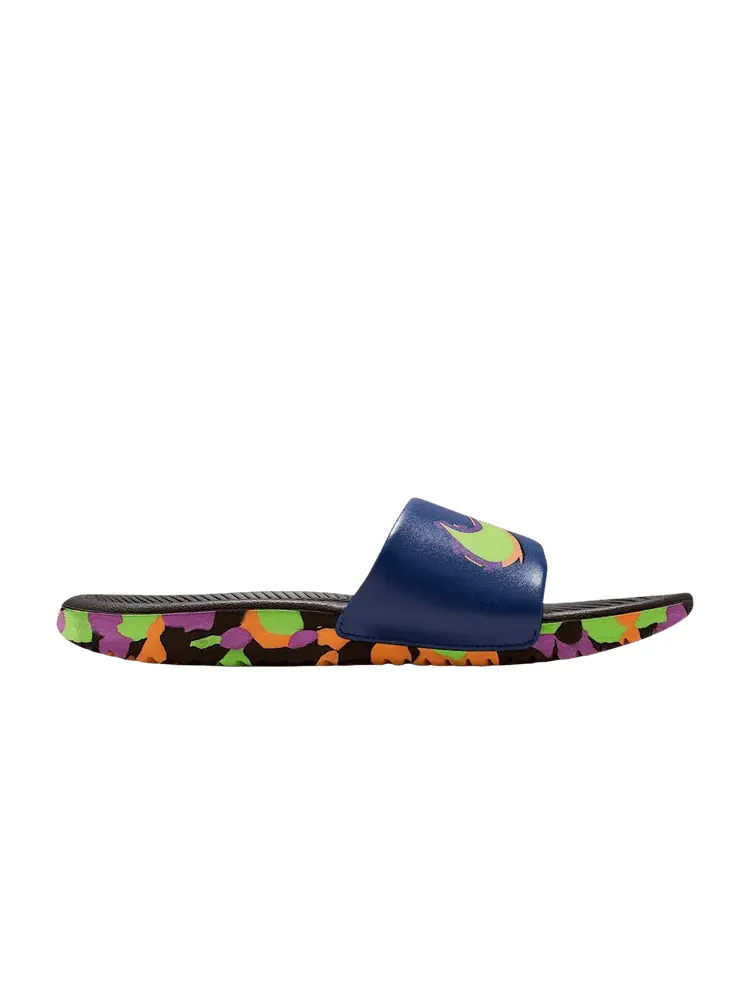 Сандалии Nike Kawa SE GS 'Black Blue Void' — изображение 1 из 1, черный