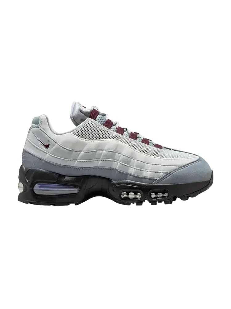 Кроссовки Nike Wmns Air Max 95 'Big Bubble - Smoke Grey Burgundy Crush' — изображение 1 из 1, серый
