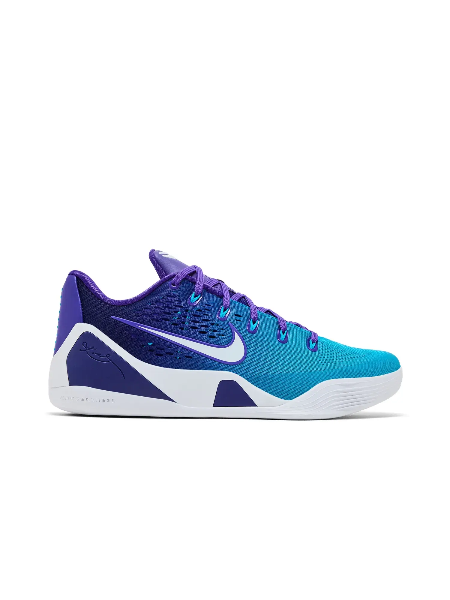Кроссовки Nike Kobe 9 Elite Low — изображение 1 из 8, фиолетовый/синий/белый