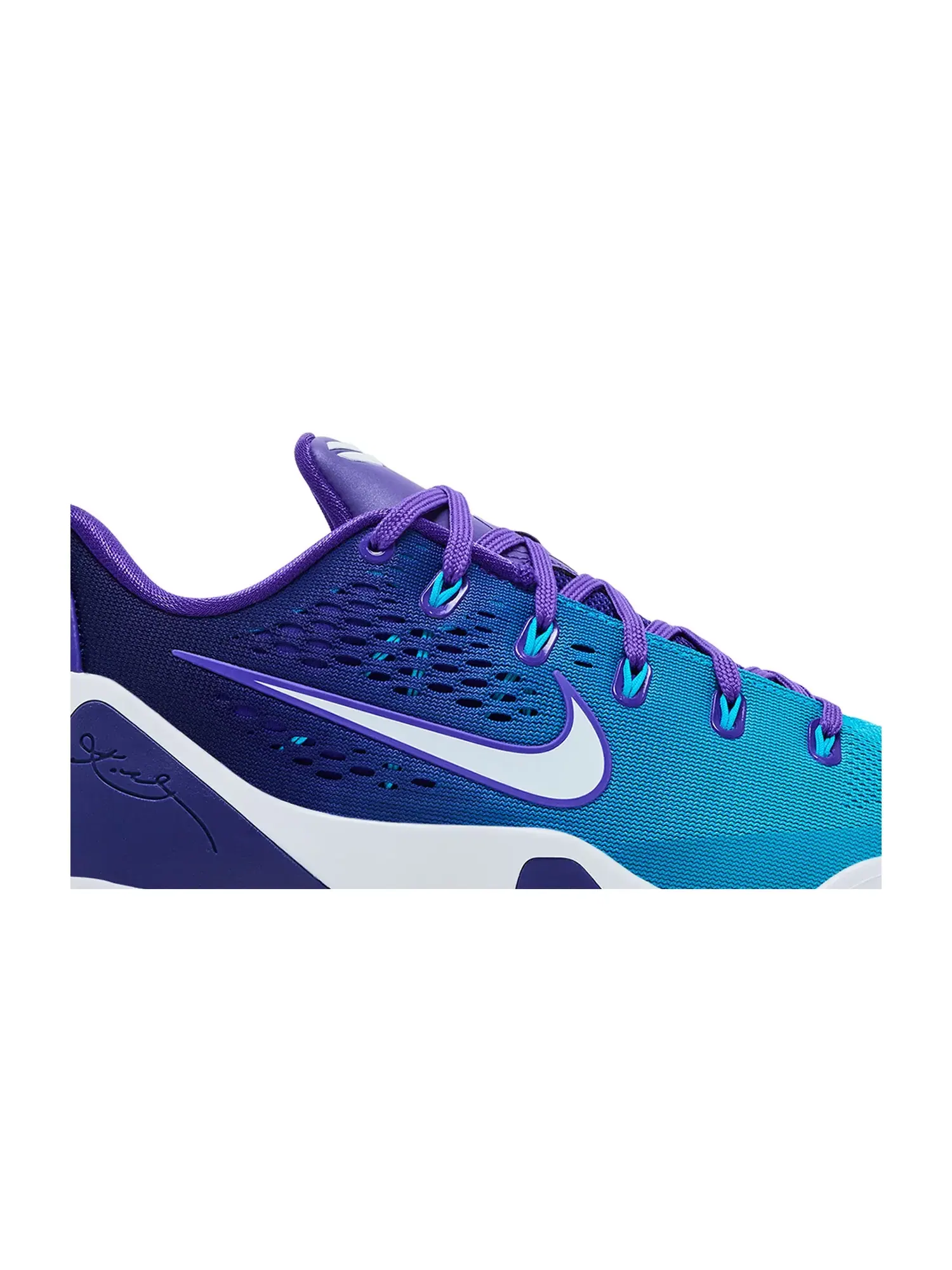Кроссовки Nike Kobe 9 Elite Low — изображение 2 из 8, фиолетовый/синий/белый