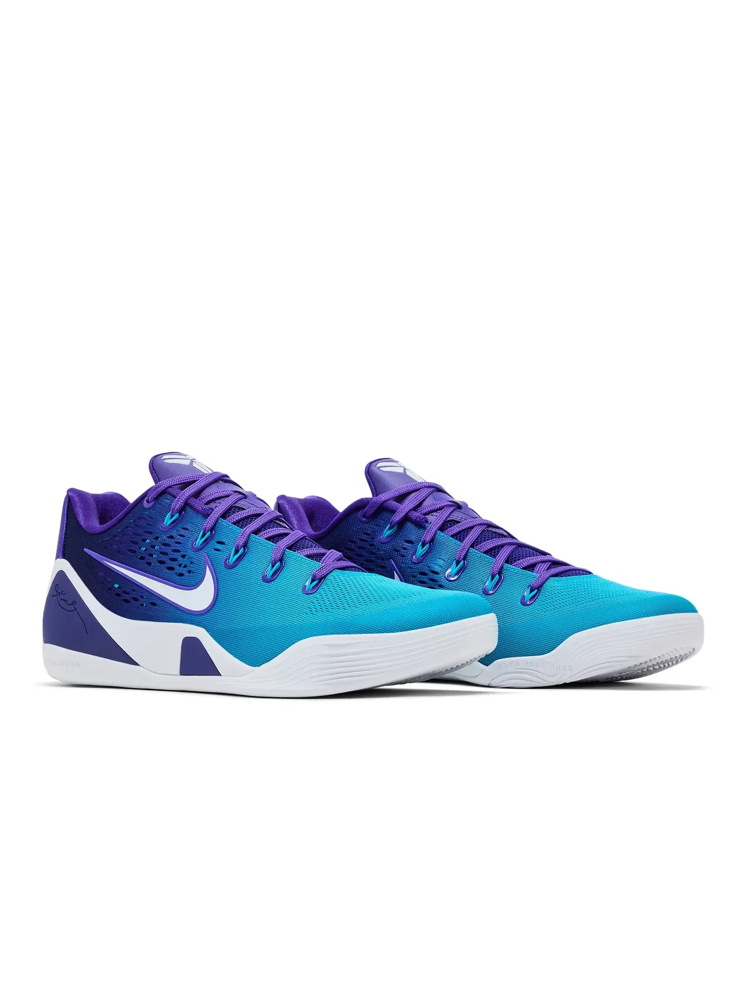 Кроссовки Nike Kobe 9 Elite Low — изображение 8 из 8, фиолетовый/синий/белый