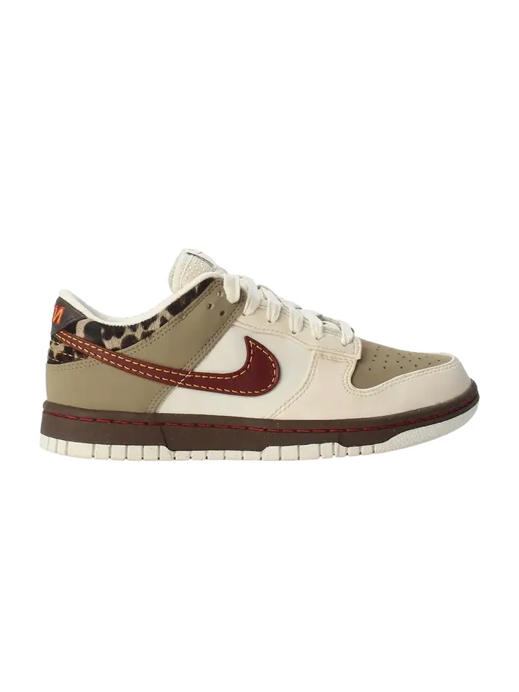 Кроссовки Nike Wmns Dunk Low — изображение 1 из 1, хаки красный
