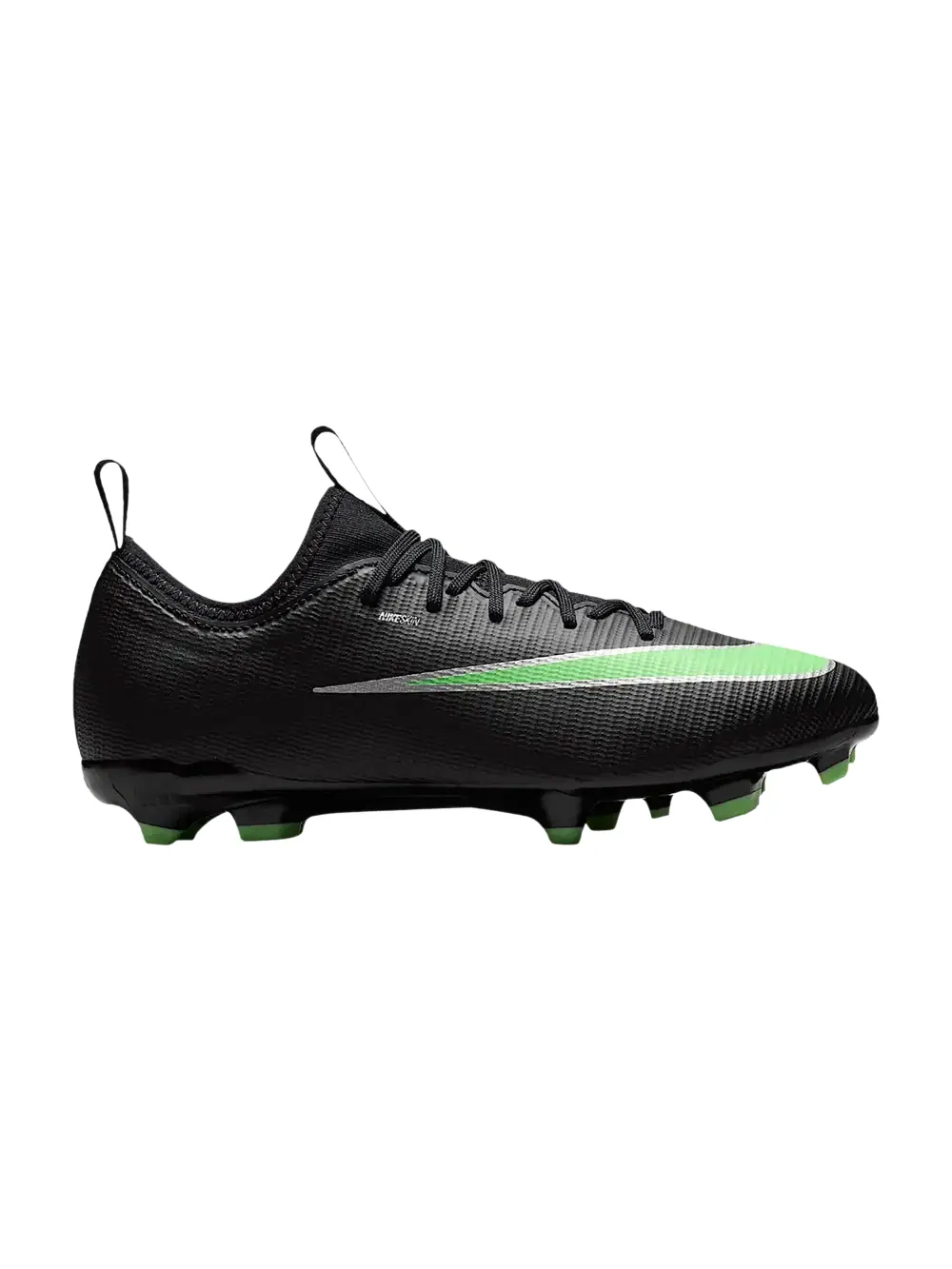 Бутсы Nike Jr. Mercurial Vapor 17 Academy MG Low GS — изображение 1 из 1, черный/черный/зеленый