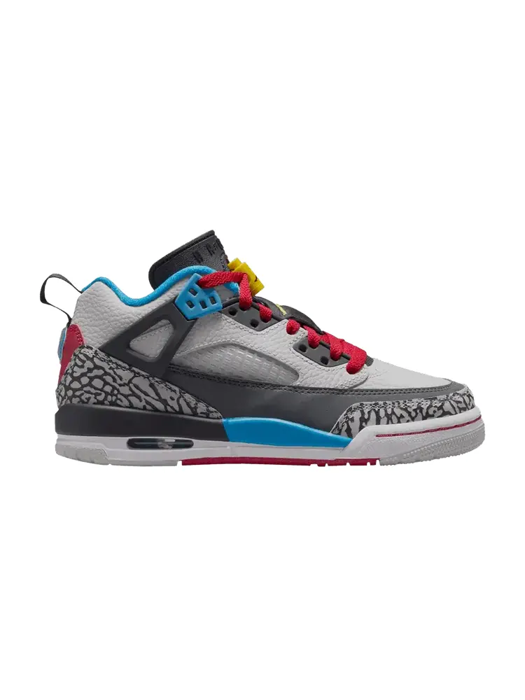 Кроссовки Air Jordan Jordan Spizike Low SE GS 'Bordeaux' — изображение 1 из 1, серый/синий/темный