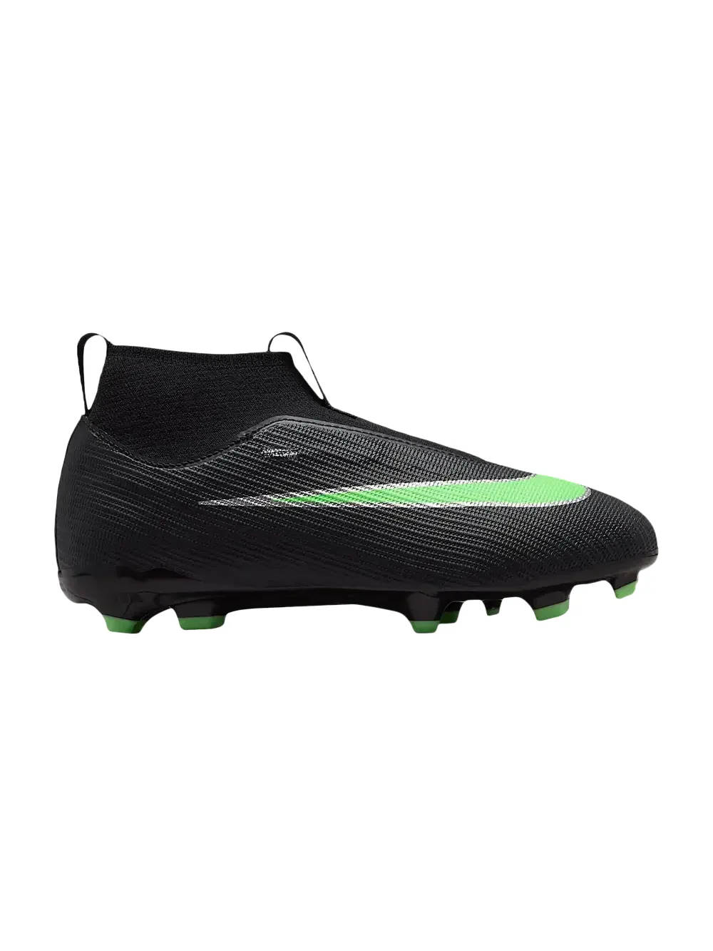 Бутсы Nike Jr. Mercurial Superfly 11 Academy MG High GS — изображение 1 из 1, черный/черный/зеленый