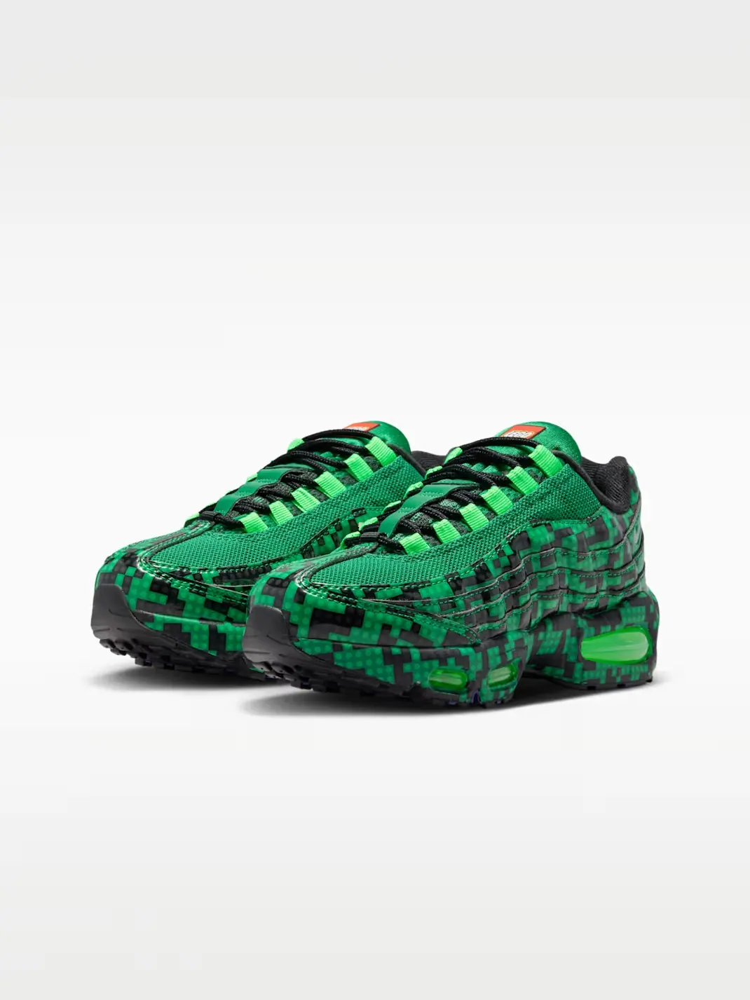 Кроссовки детские Nike Air Max 95 x LEGO Collection — изображение 3 из 8, зеленый/черный