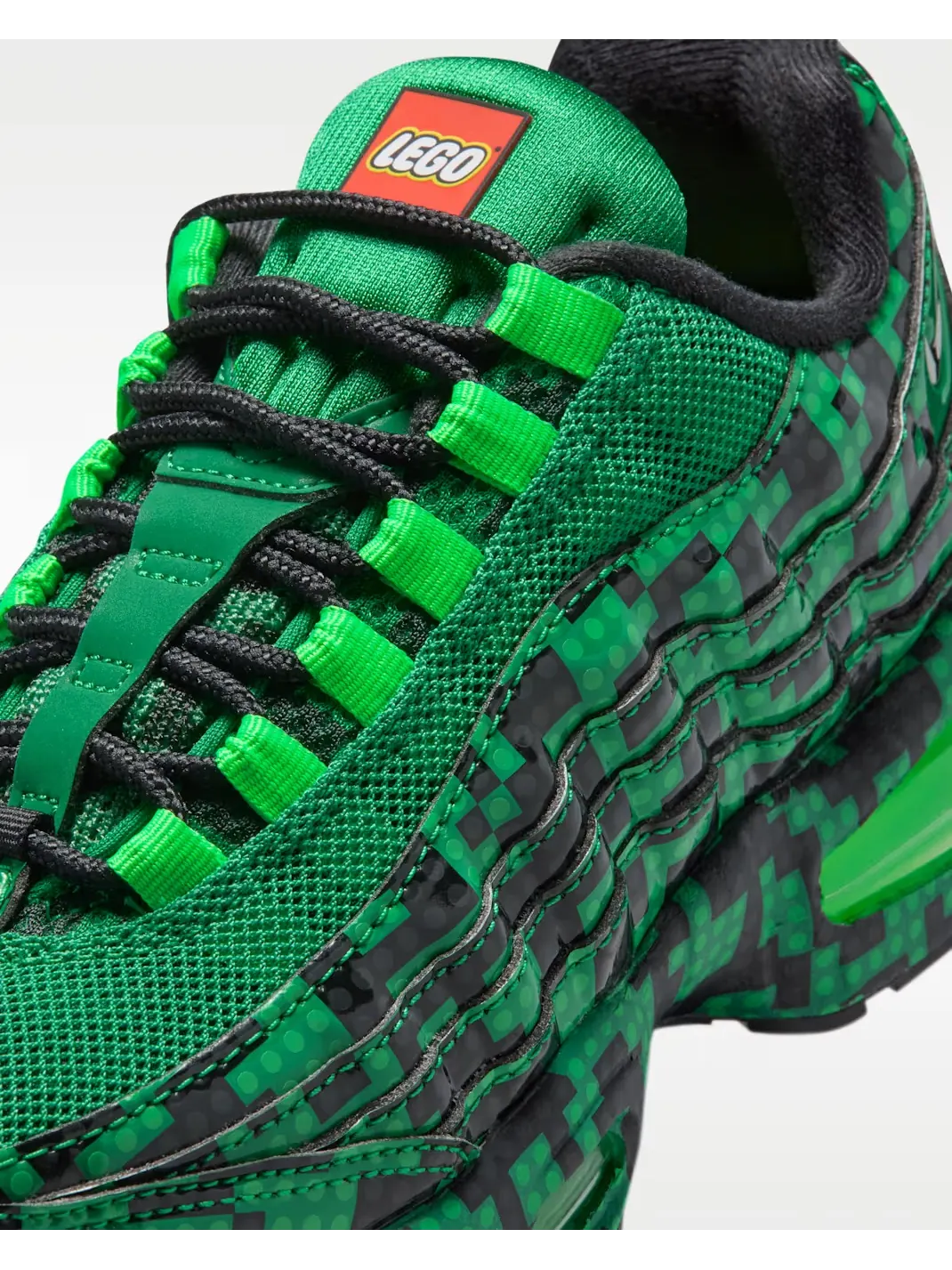 Кроссовки детские Nike Air Max 95 x LEGO Collection — изображение 4 из 8, зеленый/черный