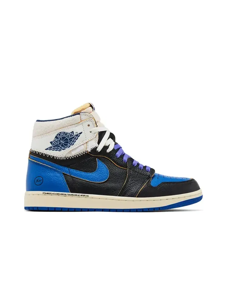 Кроссовки Fragment Design x Union LA x Air Jordan 1 Retro High OG 'Sport Royal' — изображение 1 из 10, синий