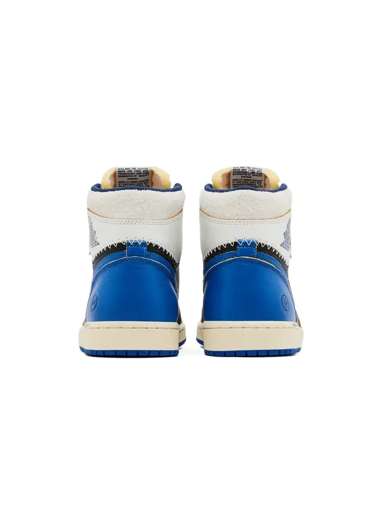 Кроссовки Fragment Design x Union LA x Air Jordan 1 Retro High OG 'Sport Royal' — изображение 6 из 10, синий